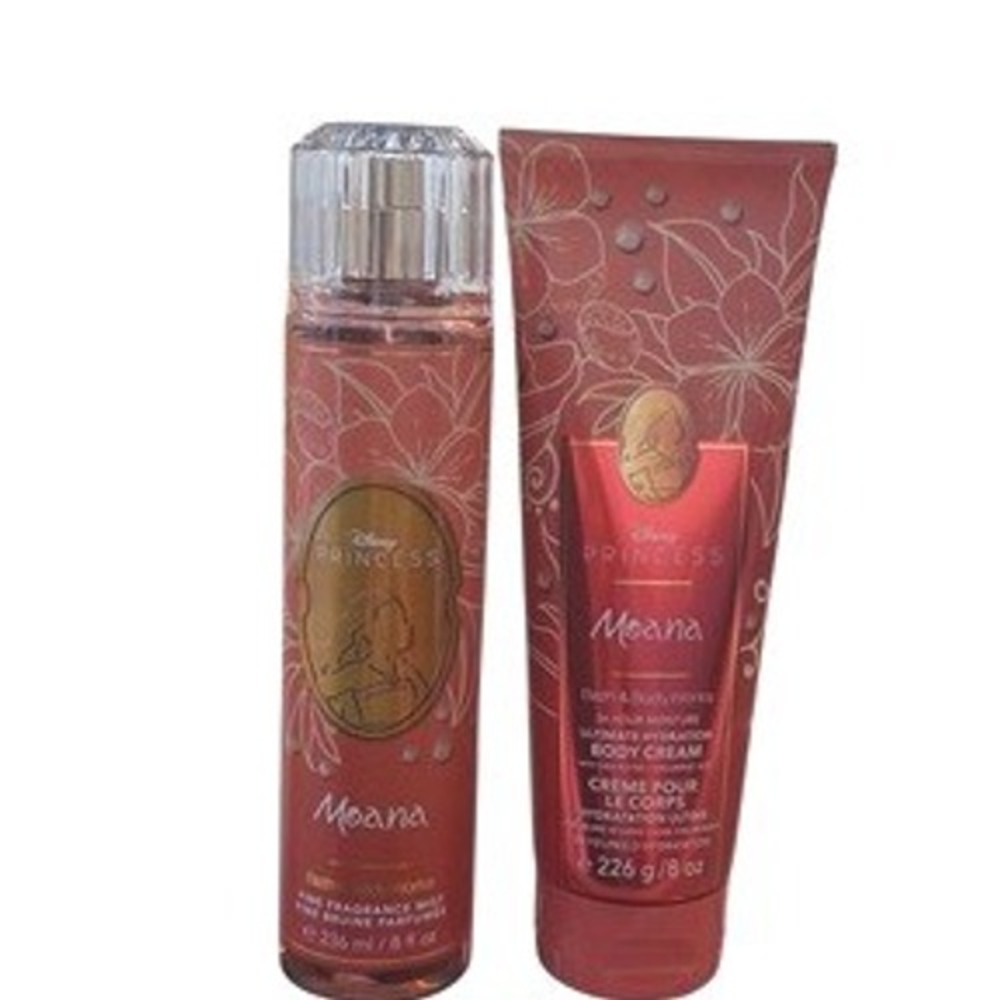 Bath & Body Works Disney Princess Moana Body Mist‎ & Hydrating Body Cream Set